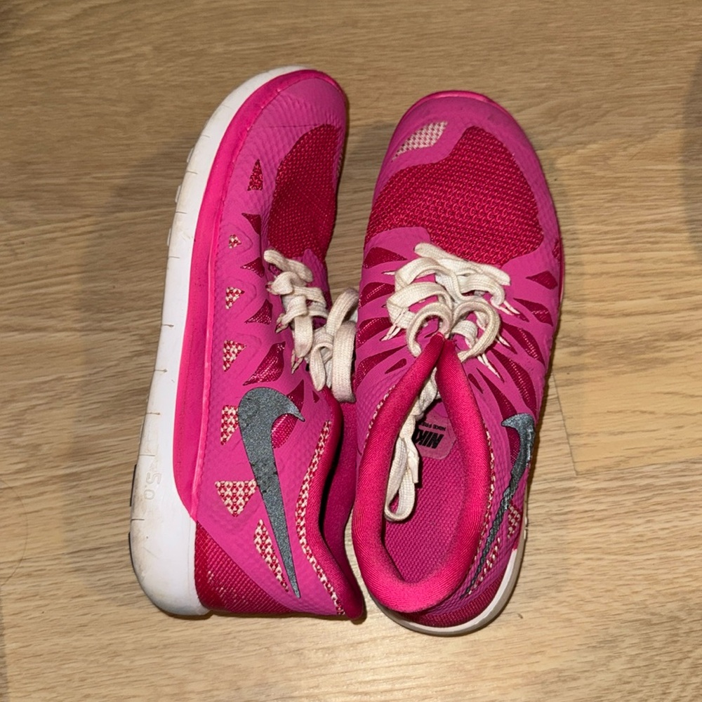 Pink Nike Free Runs